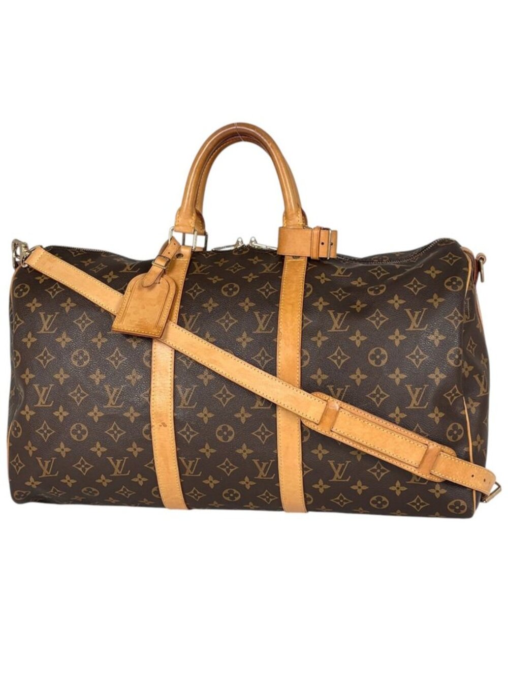 Louis Vuitton Keepall Bandouliere 50 Boston Bag Monogram Brown